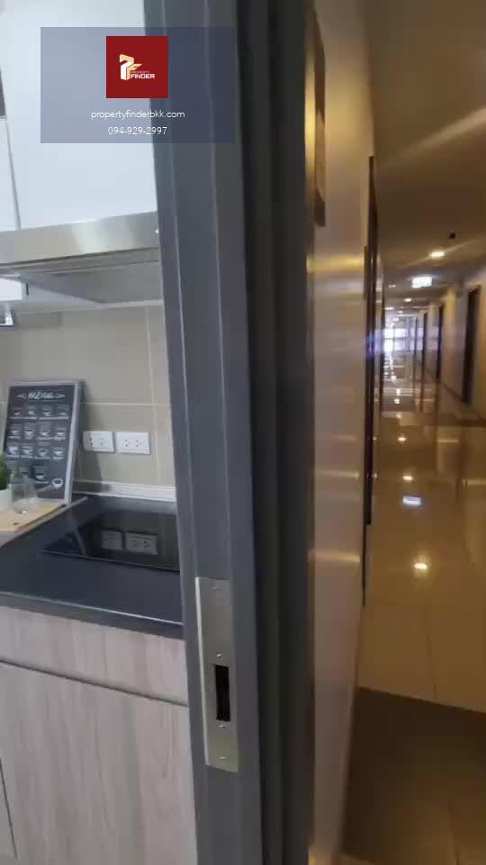 Rds-4710  ให้เช่าคอนโด ศุภาลัย เวอเรนด้า สุขุมวิท 117 ห้องใหม่มือหนึ่ง มีกระจกกั้นห้องครัว นัดชมห้อง 👉line : @pfbkk - video