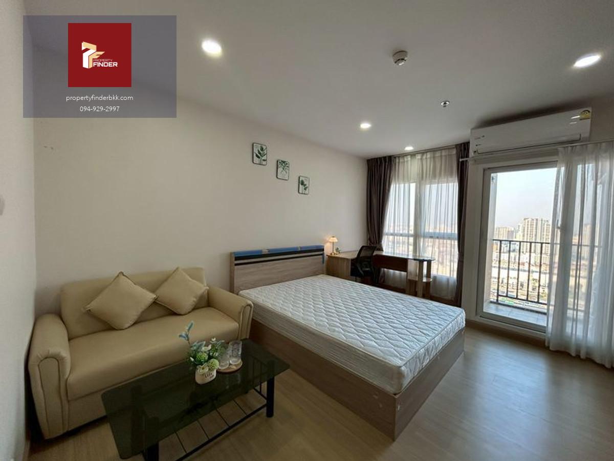 PFD-07919 ให้เช่า Supalai Veranda Ramkhamhaeng ติดถนนใหญ่ Studio 28 ตรม. ชั้นสูง 32 วิวสวย