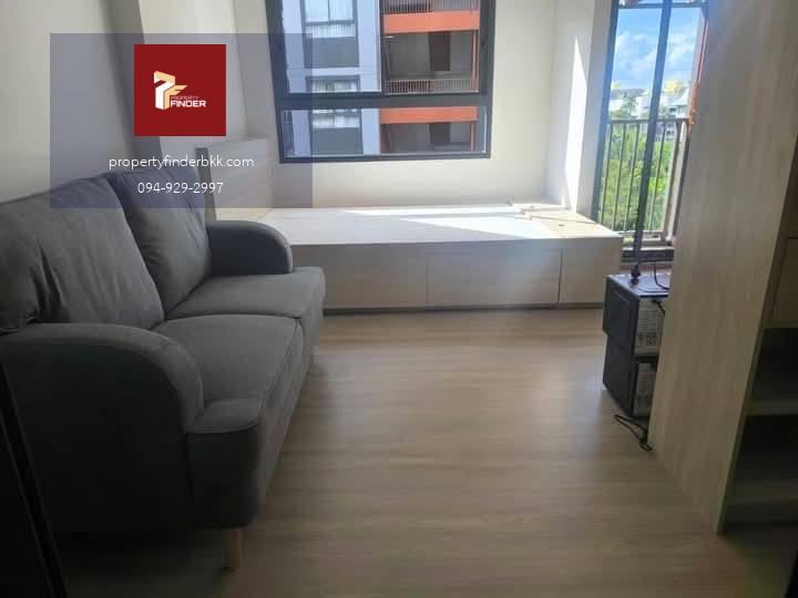 PFD-07875 ให้เช่า The Muve Bangna (เดอะมูฟ บางนา) วิวสระว่ายน้ำสวย! | 1 Bed 26 ตร.ม. ครัวปิดแยกส่วน แต่งครบ ใกล้โรงเรียน ICS / Central Bangna เพียง 9,500 บ.