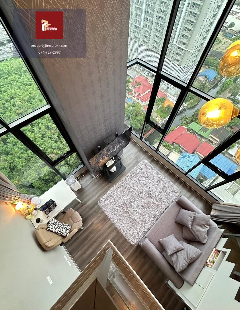 PFD-08828 ให้เช่าคอนโด ไนท์บริดจ์ สเปซ พระราม 9 (KnightsBridge Space Rama 9) ห้องสวรูปแบบ Duplex แต่งครบหรูหราพร้อมอยู่ ใกล้ MRT พระราม 9 🏙️✨