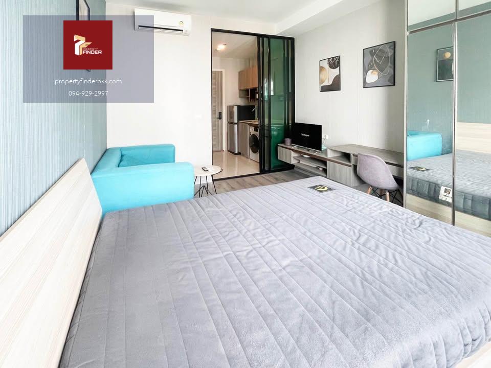 PFD-09299 ให้เช่าคอนโด ไนท์บริดจ์ คอลลาจ รามคำแหง (Knightsbridge Collage Ramkhamhaeng) ห้องสตูดิโอแต่งสวยครบพร้อมอยู่ ใกล้ MRT หัวหมาก& MRT ลำสาลี 🏙️✨