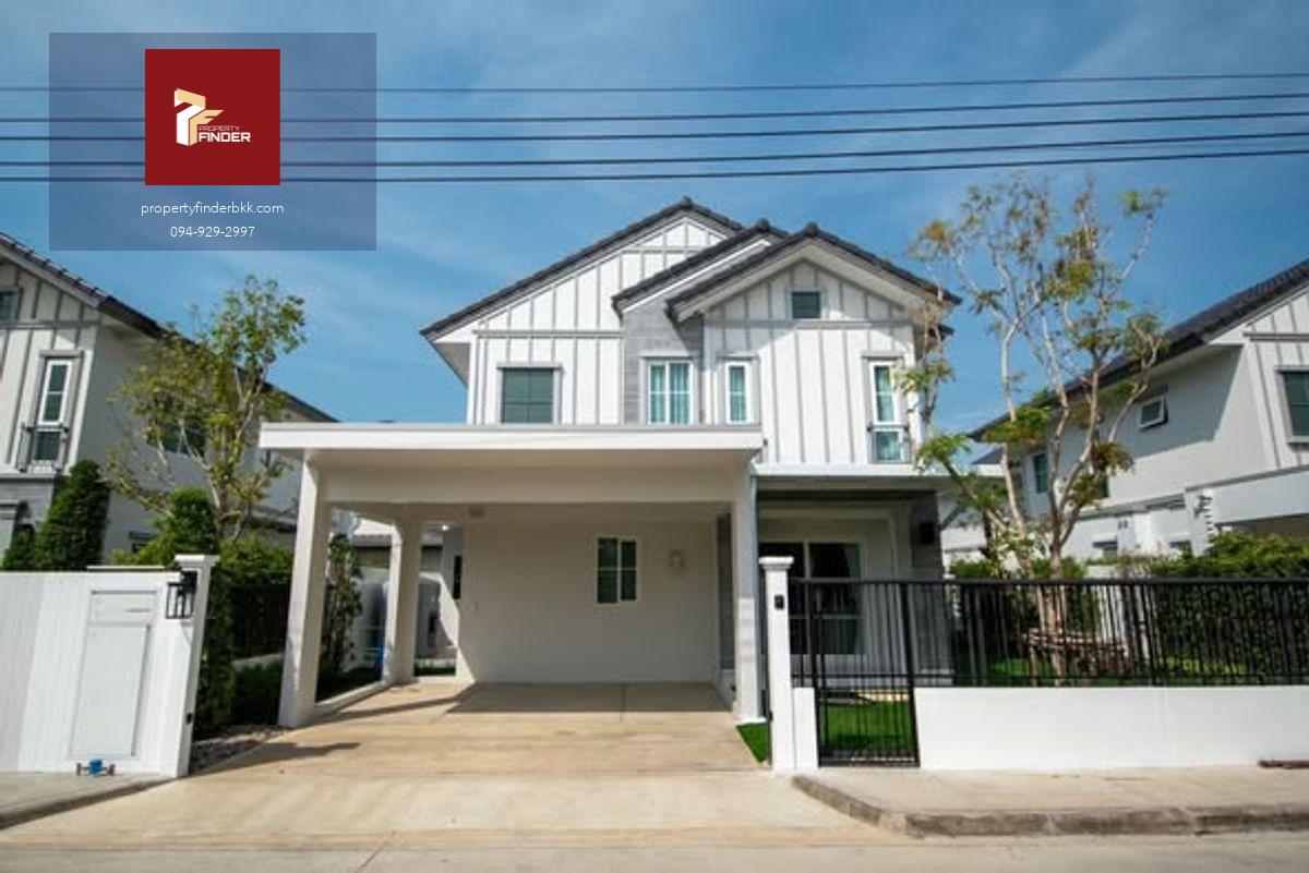 RL-113  ให้เช่า บ้านเดี่ยว วิลลาจจิโอ 3 ศรีนครินทร์-บางนา (Villaggio 3 Srinakarin-Bangna) ขนาด 56  ตร.ว. บ้านหน้าสวน  เป็นส่วนตัว  ใกล้ Mega & Ikea บางนา