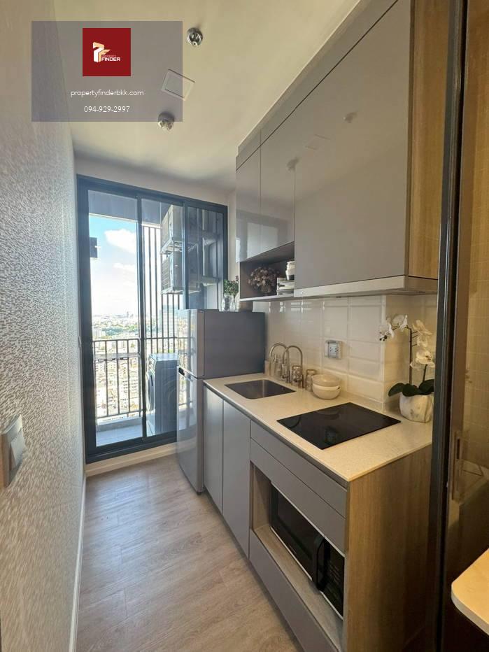 PFD-07872 ให้เช่า Modiz Rhyme Ramkhamhaeng (โมดิซ ไรห์ม) เลือกสัญญาได้ (3-12 เดือน) | ชั้น 21 ห้องใหม่กริ๊บ มีเครื่องซักผ้า + วิวสูง เริ่มต้น 15,000 บ.