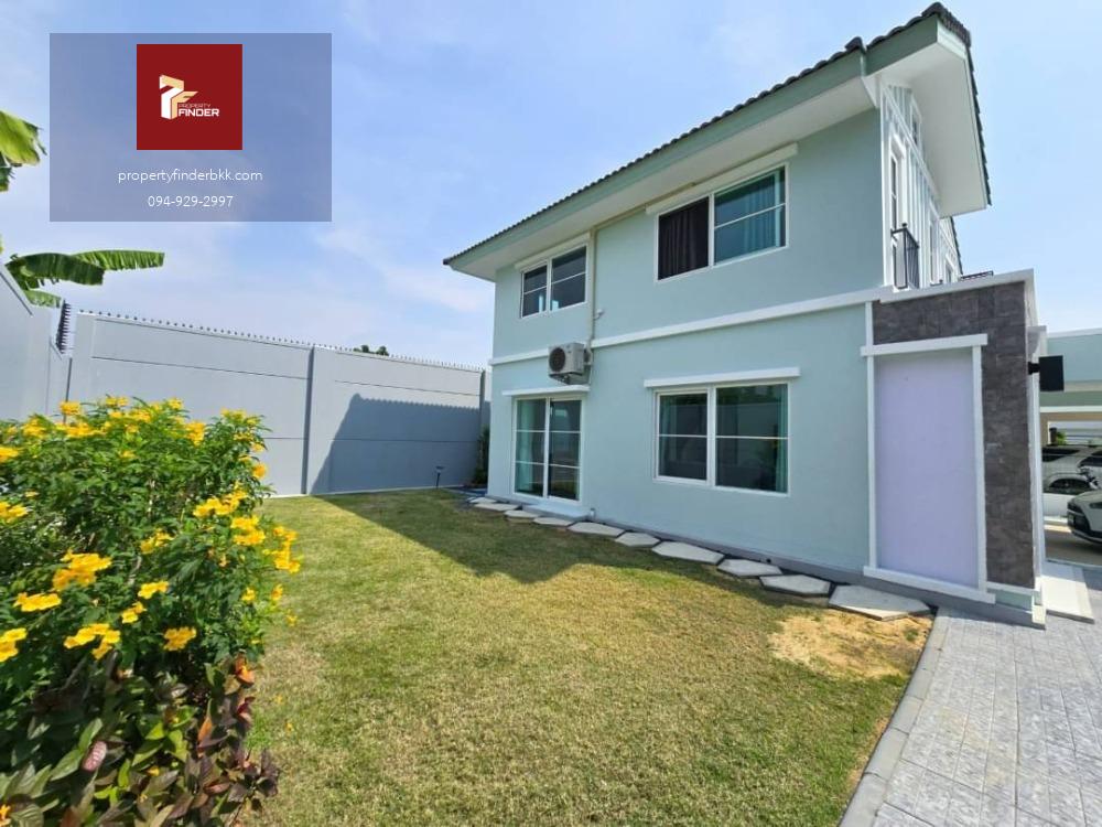 RL-013 ให้เช่า บ้านเดี่ยว วิลลาจจิโอ 2 ศรีนครินทร์-บางนา Villaggio 2 Srinakarin-Bangna ขนาด 76  ตร.ว. แปลงใหญ่พิเศษ มีพื้นที่ข้างบ้าน เฟอร์ครบ พร้อมอยู่