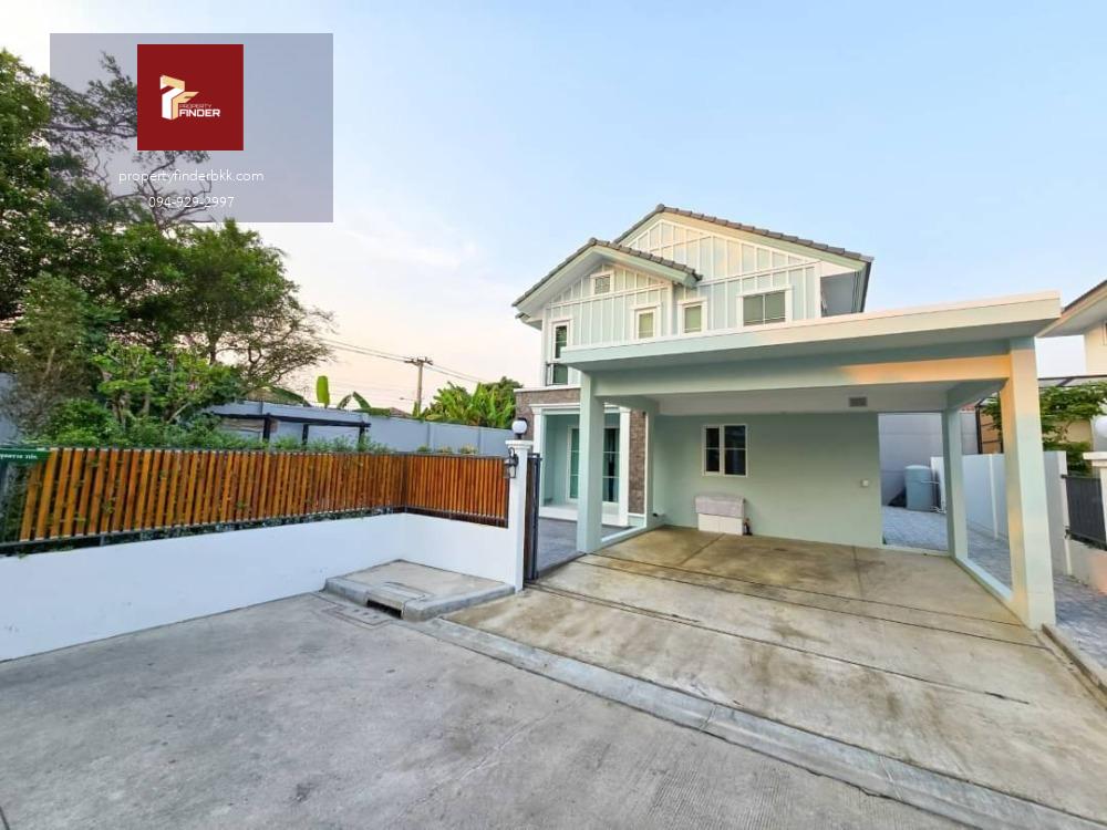 RL-013 ให้เช่า บ้านเดี่ยว วิลลาจจิโอ 2 ศรีนครินทร์-บางนา Villaggio 2 Srinakarin-Bangna ขนาด 76  ตร.ว. แปลงใหญ่พิเศษ มีพื้นที่ข้างบ้าน เฟอร์ครบ พร้อมอยู่