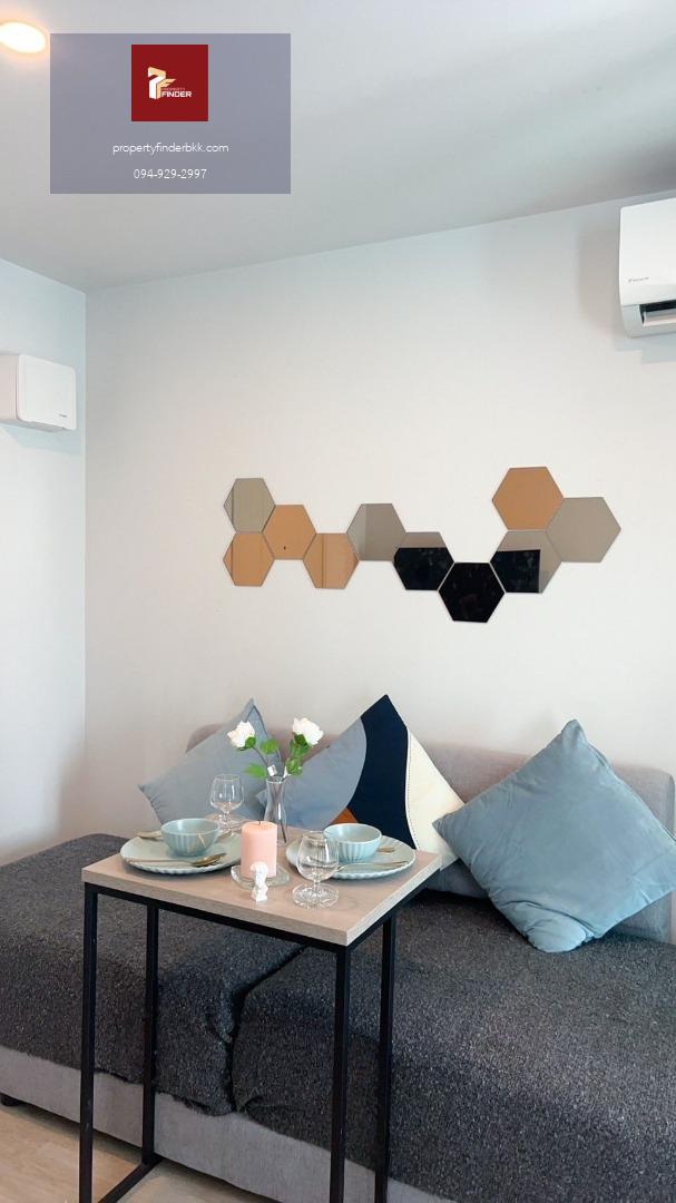 [PFD-07765] ให้เช่า Elio Del Moss | กั้นห้องกระจกใหม่ | รับสัญญาเช่าระยะสั้น | มีเครื่องซักผ้า | ใกล้ ม.เกษตร 