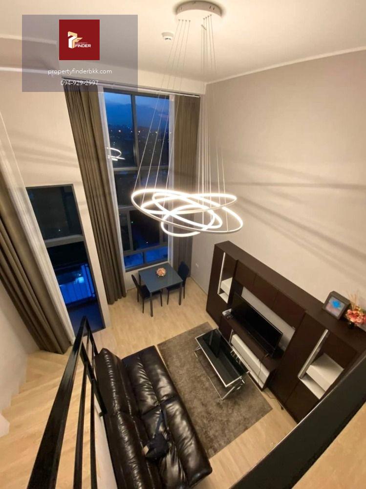 Rds-0906 ให้เช่าคอนโดไอดีโอ พระราม9-ตัดใหม่  ห้อง Duplex ฝั่งวิวเมือง