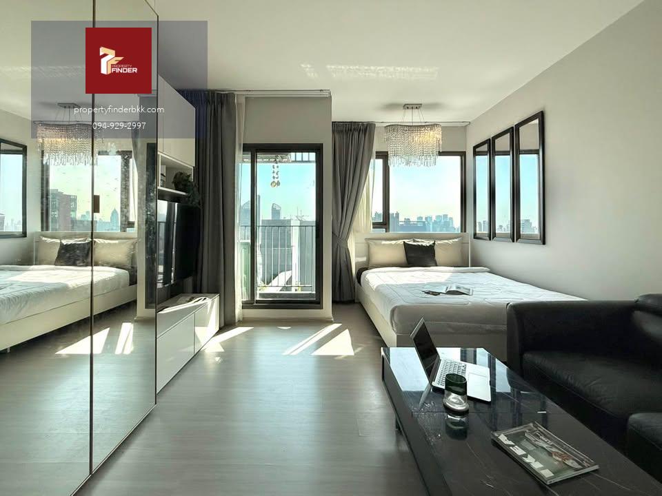 PFD-07814 ให้เช่า Life Asoke-Rama 9 (ไลฟ์ อโศก-พระราม 9) ชั้น 40 วิวอโศก-มักกะสัน เฟอร์ฯ ครบ มีเครื่องซักผ้า ราคา 19,000 บ.
