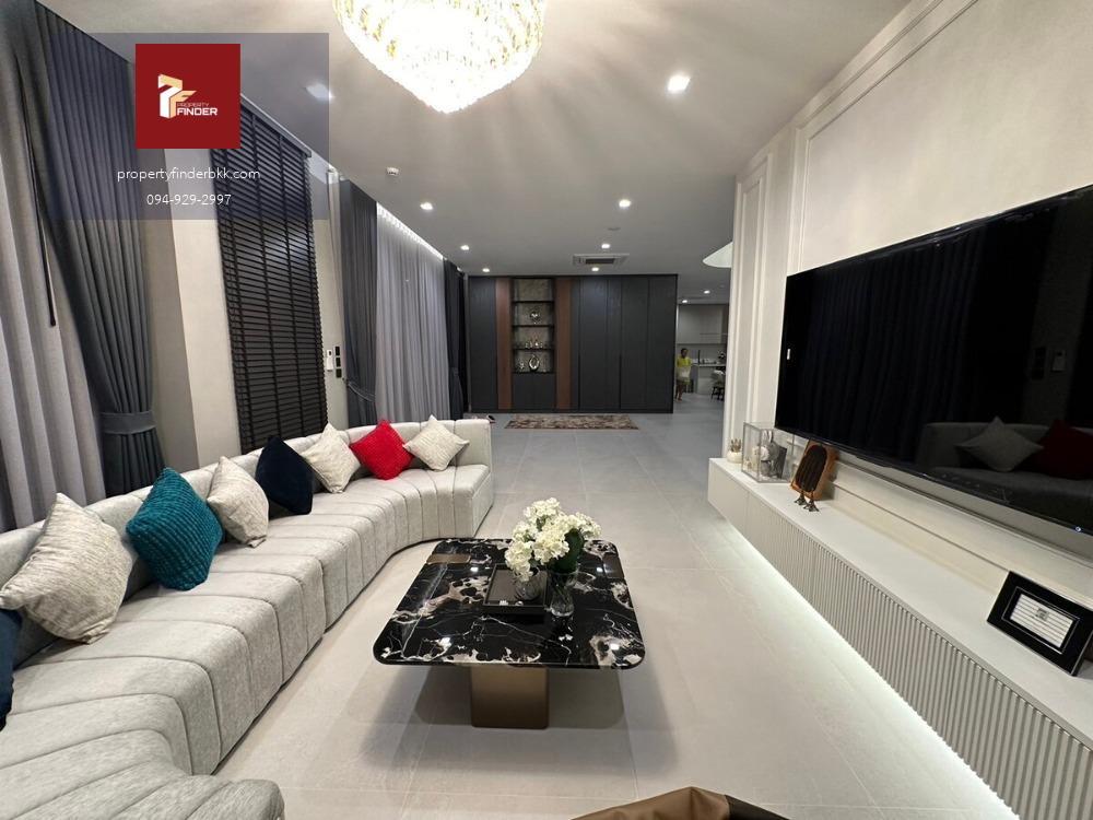RL-029 ให้เช่า บ้านเดี่ยว แกรนด์ บางกอก บูเลอวาร์ด กรุงเทพกรีฑา ( Grand Bangkok Boulevard Krungthepkritha ) ขนาด 127 ตร.ว. หรูสไตล์ Modern Classic ใกล้ สนามบินสุวรรณภูมิ
