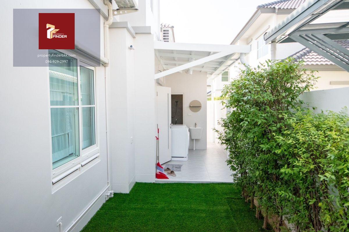 RL-113  ให้เช่า บ้านเดี่ยว วิลลาจจิโอ 3 ศรีนครินทร์-บางนา (Villaggio 3 Srinakarin-Bangna) ขนาด 56  ตร.ว. บ้านหน้าสวน  เป็นส่วนตัว  ใกล้ Mega & Ikea บางนา