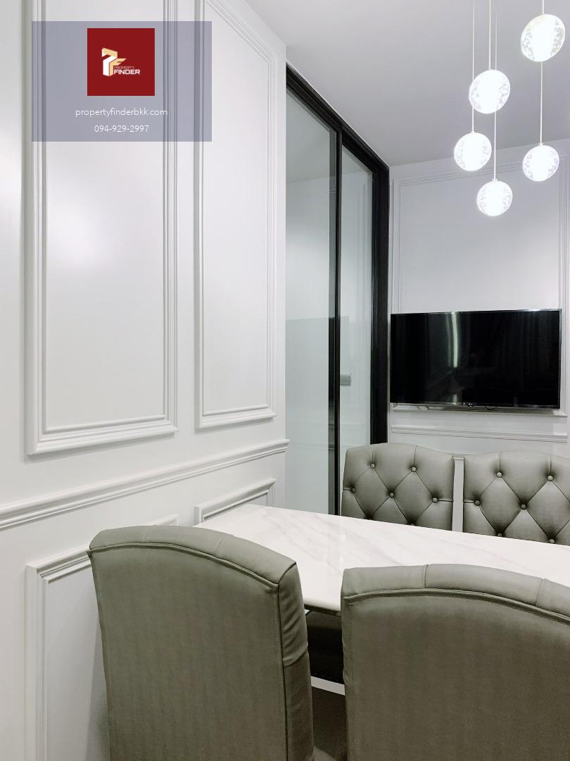 PFD-07816 ให้เช่า Life Asoke-Rama 9 ห้อง 1 Bed Plus (35 ตร.ม.) แต่งหรู Modern Luxury มี Walk-in Closet + เตียง 6 ฟุต | ใกล้ MRT พระราม 9 เพียง 25,000 บ.