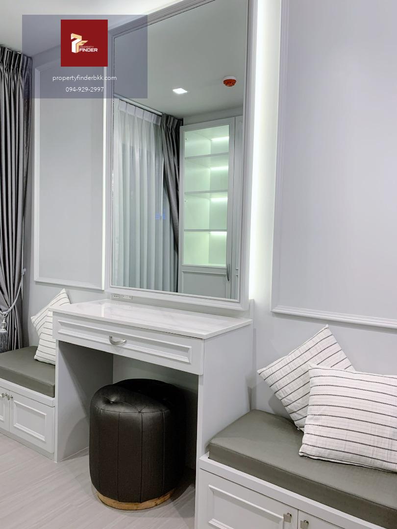 PFD-07816 ให้เช่า Life Asoke-Rama 9 ห้อง 1 Bed Plus (35 ตร.ม.) แต่งหรู Modern Luxury มี Walk-in Closet + เตียง 6 ฟุต | ใกล้ MRT พระราม 9 เพียง 25,000 บ.