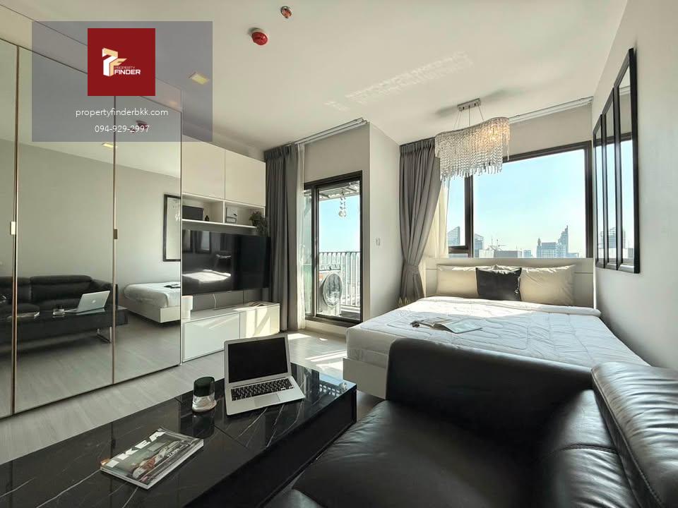 PFD-07814 ให้เช่า Life Asoke-Rama 9 (ไลฟ์ อโศก-พระราม 9) ชั้น 40 วิวอโศก-มักกะสัน เฟอร์ฯ ครบ มีเครื่องซักผ้า ราคา 19,000 บ.