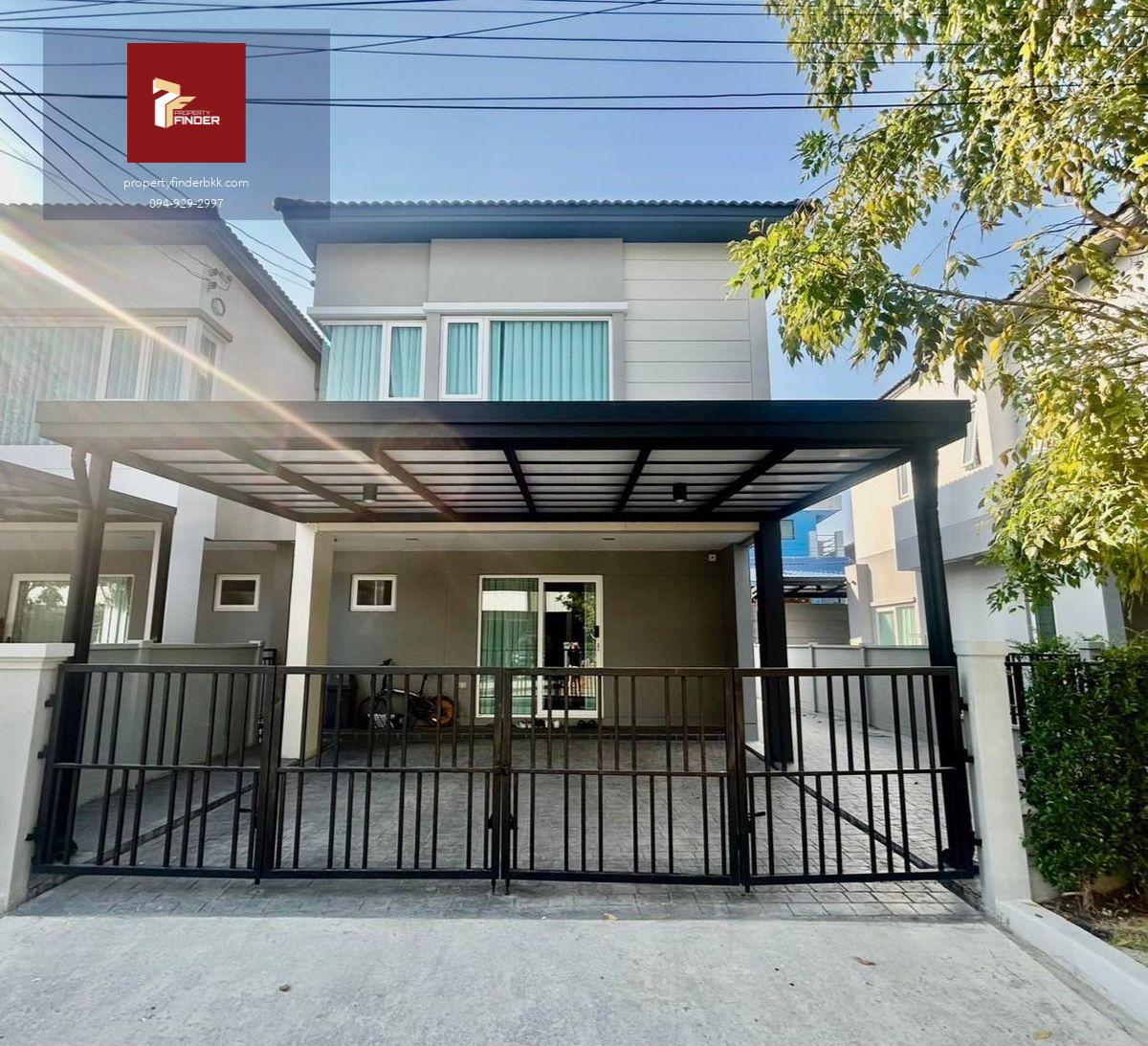 RL-100  ให้เช่าบ้านแฝด แกรนด์ พลีโน่ เมกา บางนา / Grande Pleno Mega Bangna  ขนาด 36.20 ตร.ว.   แต่งสวย เรียบง่าย สไตล์โมเดิร์น