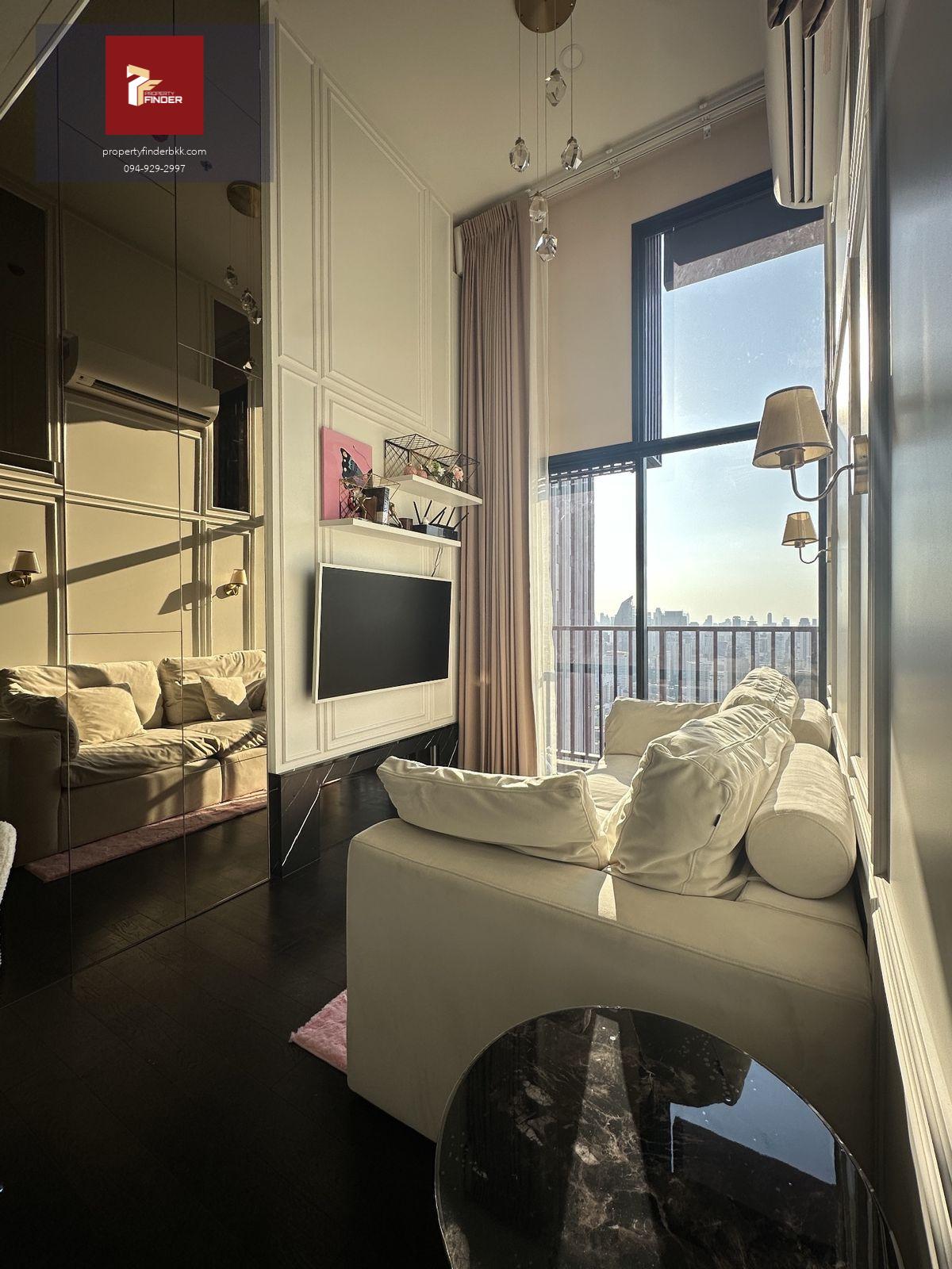 PFD-07753 ให้เช่า Park Origin Thonglor (พาร์ค ออริจิ้น ทองหล่อ) คอนโดหรูระดับ Luxury ใจกลางทองหล่อ 10 ห้อง Duplex ชั้น 43 วิวสวยที่สุด พร้อมเครื่องซัก-อบผ้า