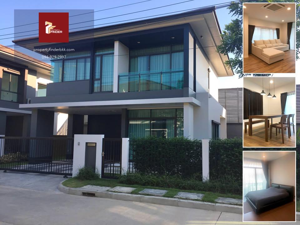 ให้เช่า บ้านเดี่ยวเศรษฐสิริ กรุงเทพกรีฑา  Setthasiri Krungthep Kreetha  ขนาด 58 ตร.ว. ใกล้รถไฟฟ้า Airport Link   พร้อมอยู่