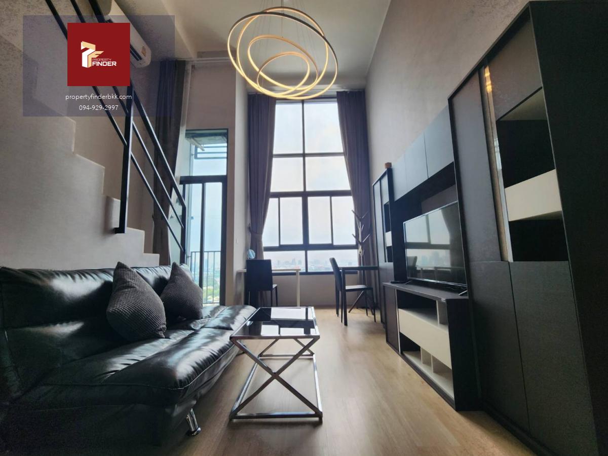 ให้เช่าคอนโด ไอดีโอ พระราม 9-ตัดใหม่ [Ideo New Rama 9]  พร้อมย้ายเข้า 1 ม.ค.69 ห้อง Duplex แต่งสวย วิวเมือง