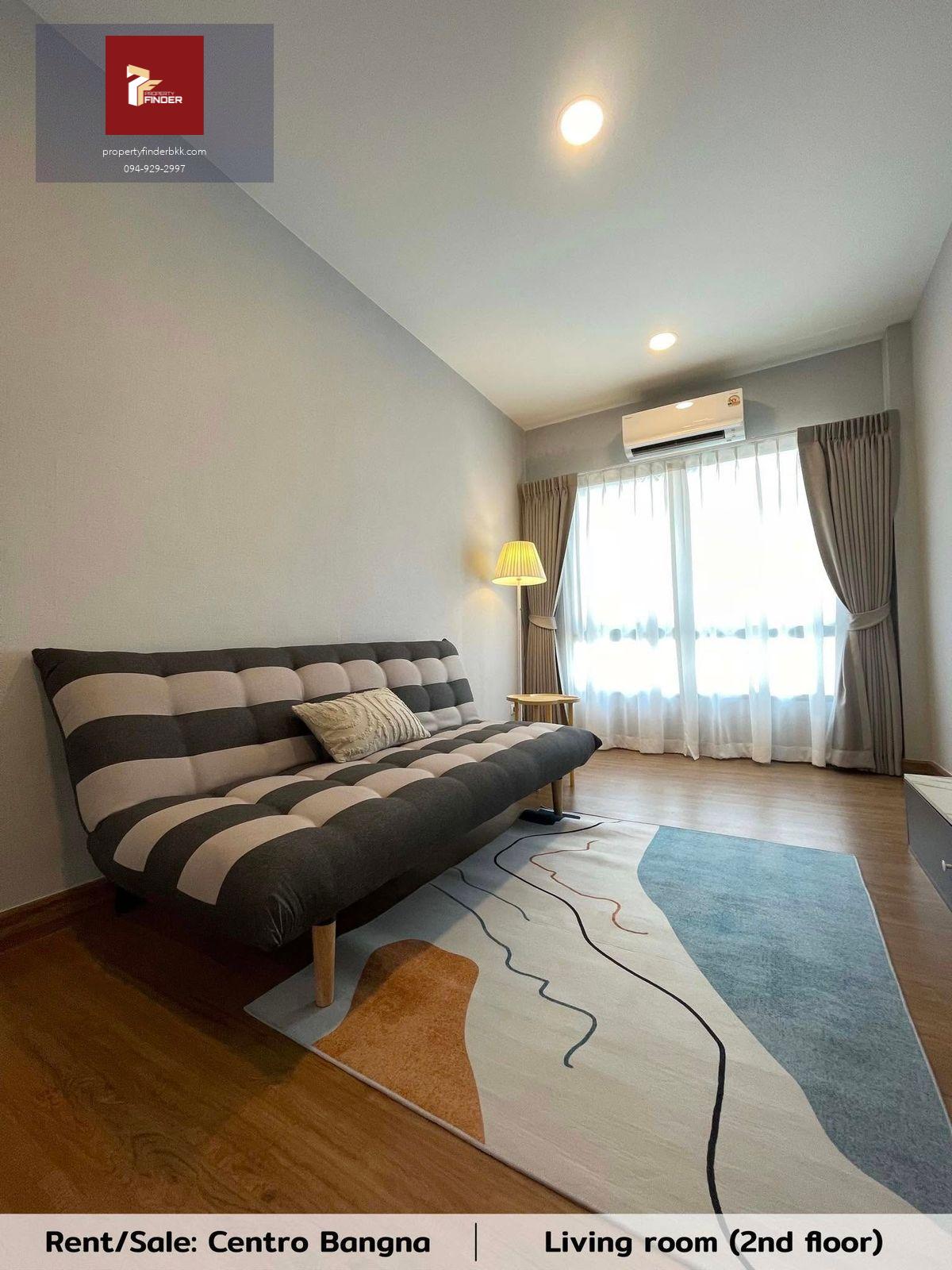 RL-087  ให้เช่า บ้านเดี่ยว เซนโทร บางนา ( Centro Bangna )ขนาด 65 ตร.ว. พร้อมอยู่ ใกล้ Mega Bangna 🟥@rdsluxury