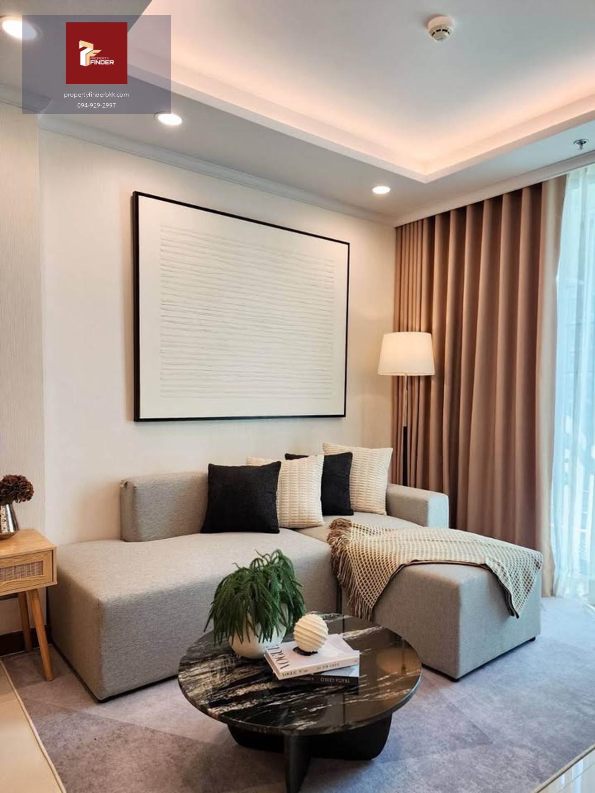 PFD-07917 ให้เช่า Supalai Oriental Sukhumvit 39 ใกล้ MRT เพชรบุรี 2 นอน 79 ตรม. ชั้น 18 แต่งสวย