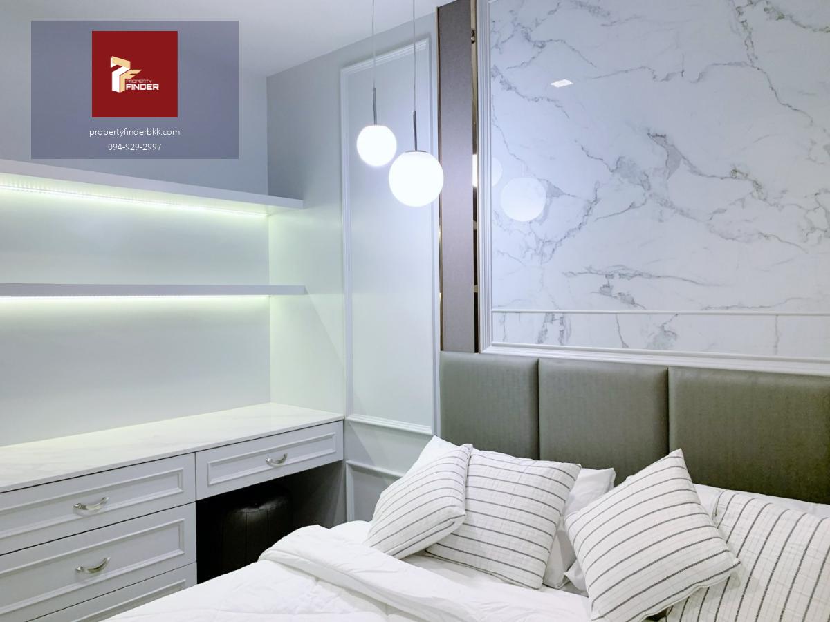 PFD-07816 ให้เช่า Life Asoke-Rama 9 ห้อง 1 Bed Plus (35 ตร.ม.) แต่งหรู Modern Luxury มี Walk-in Closet + เตียง 6 ฟุต | ใกล้ MRT พระราม 9 เพียง 25,000 บ.