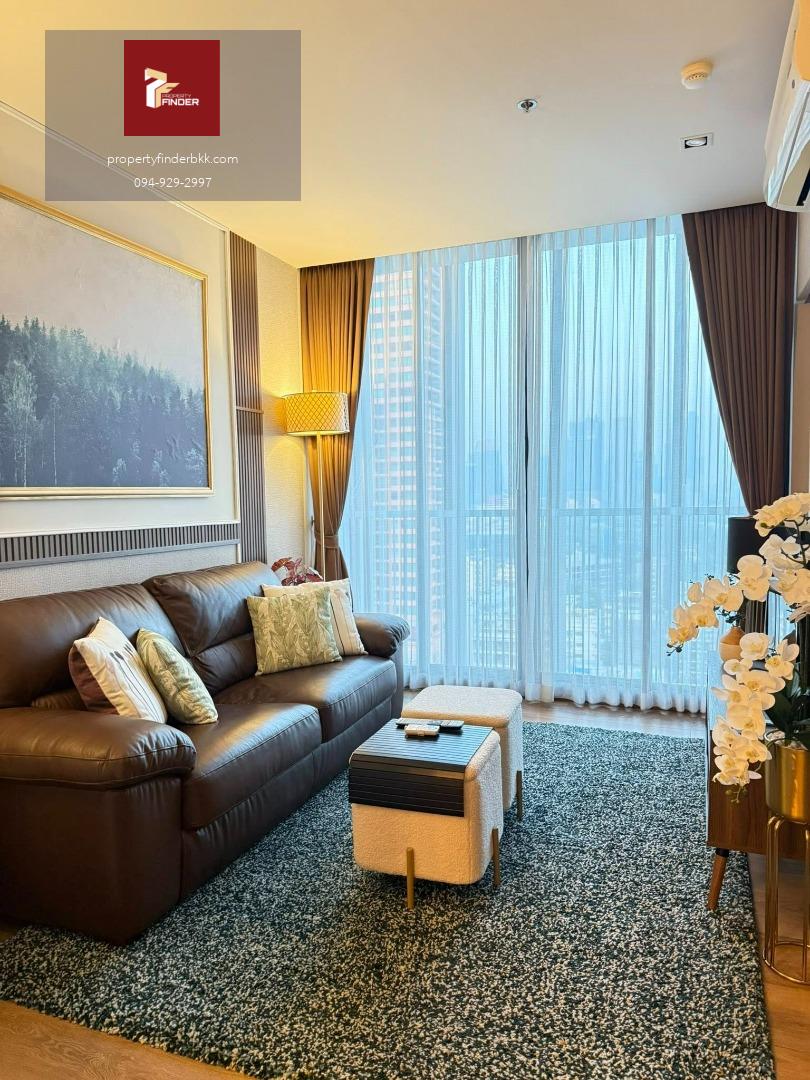 PFD-08013 ให้เช่า Park Origin Phrom Phong 2 นอน 60 ตรม. ชั้น 16 แต่งสวย