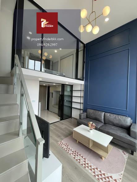 PFD-08206 ให้เช่า ไนท์บริดจ์ สเปซ สุขุมวิท-พระราม 4 (KnightsBridge Space) คอนโดใหม่ 2 ชั้น (Duplex) ใกล้ BTS พระโขนง