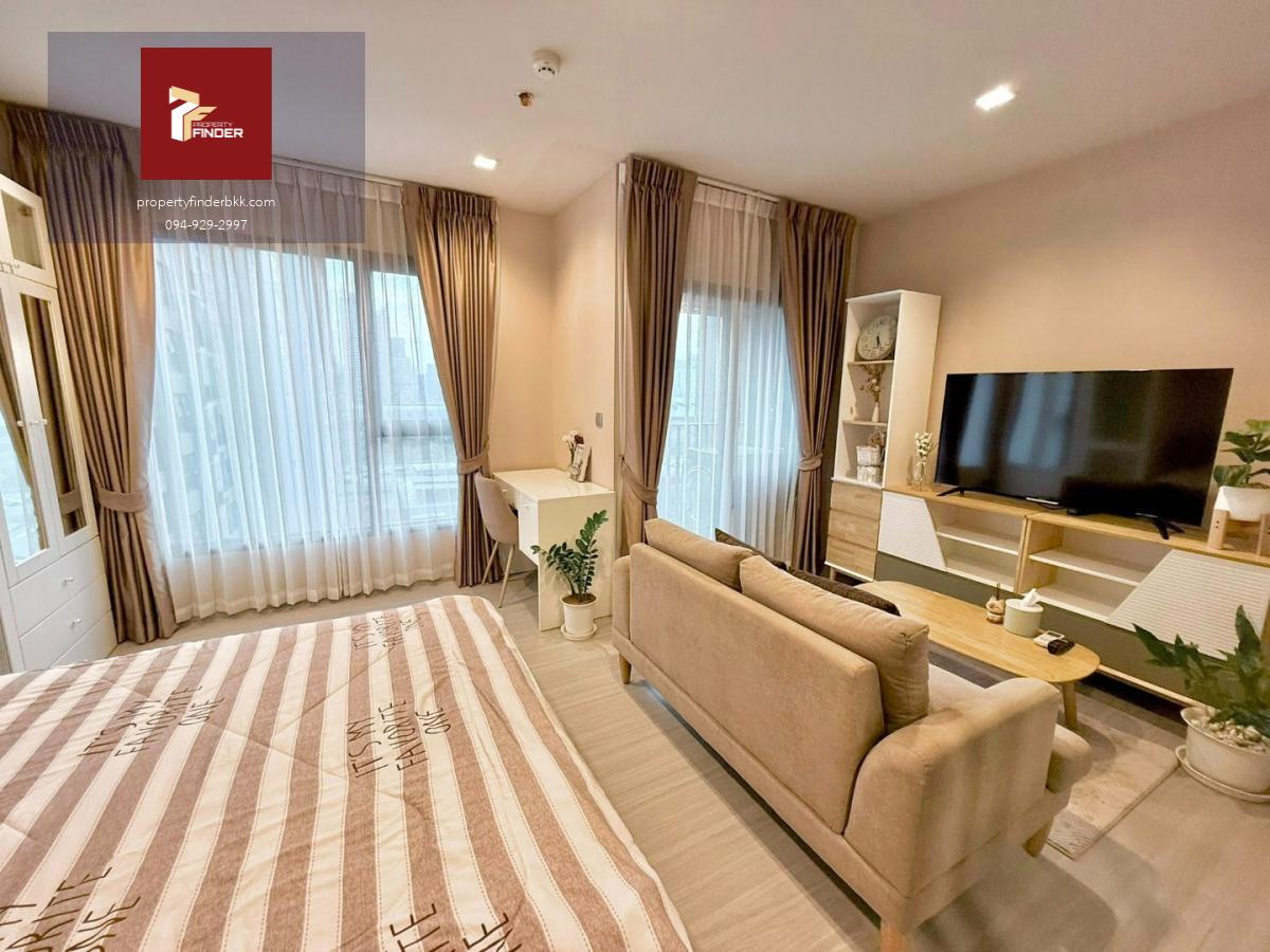 PFD-07818Life Asoke-Rama 9 ห้องสตูดิโอ (28 ตร.ม.) แต่งสวย Minimal ชั้น 14 ทิศใต้ ลมดี วิวไม่บล็อก | ใกล้ MRT พระราม 9 เริ่ม 18,000 บ.
