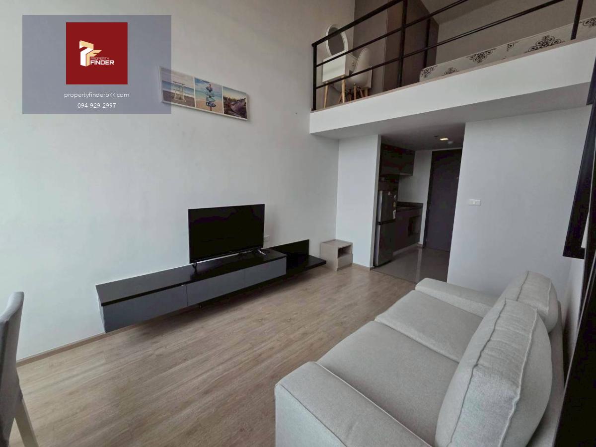 PFD-07856 ให้เช่า Ideo New Rama 9 (ไอดีโอ นิว พระราม 9) ห้อง Duplex เพดานสูง (2 ชั้น) | ชั้น 23 วิวเมืองสวย 37 ตร.ม. แต่งครบ พร้อมอยู่ 17,000 บ.