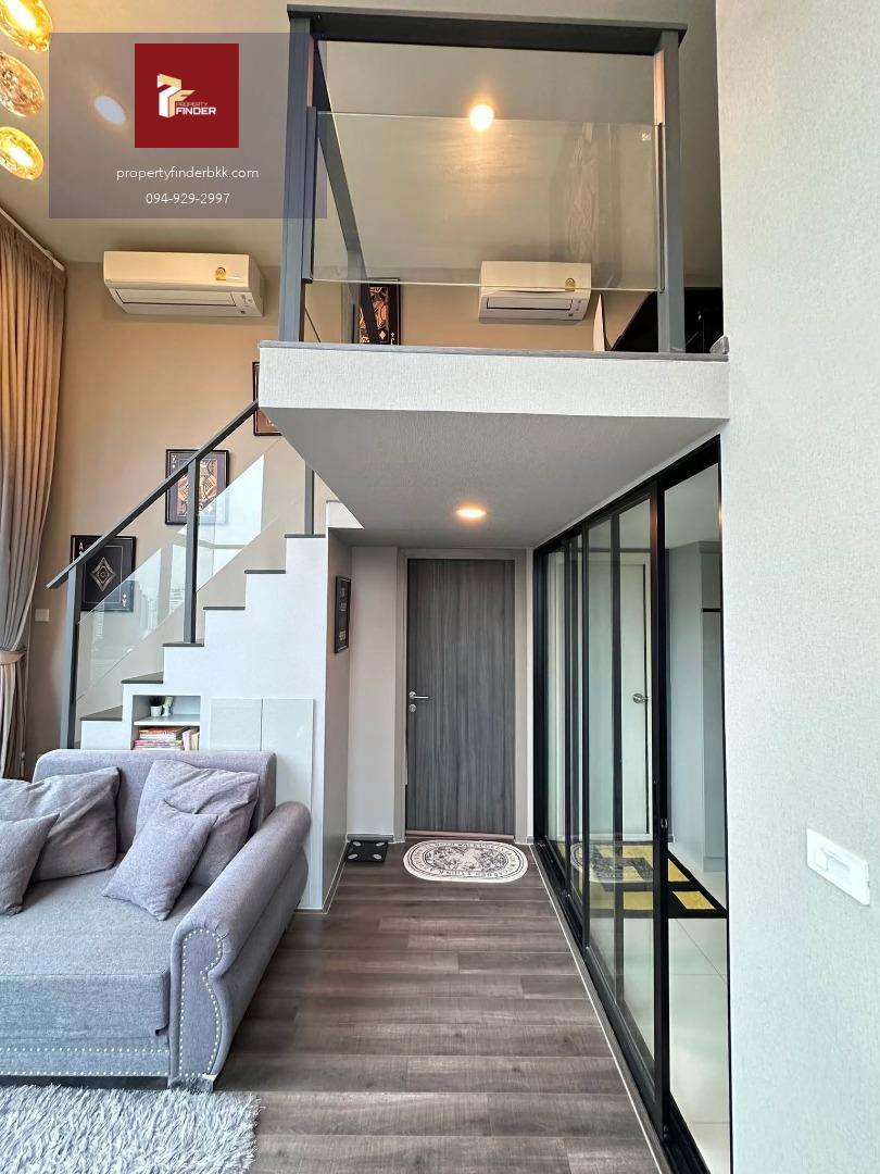 PFD-08828 ให้เช่าคอนโด ไนท์บริดจ์ สเปซ พระราม 9 (KnightsBridge Space Rama 9) ห้องสวรูปแบบ Duplex แต่งครบหรูหราพร้อมอยู่ ใกล้ MRT พระราม 9 🏙️✨