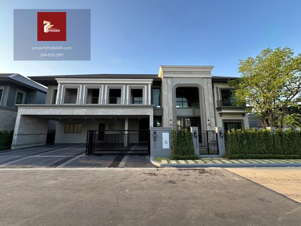 RL-029 ให้เช่า บ้านเดี่ยว แกรนด์ บางกอก บูเลอวาร์ด กรุงเทพกรีฑา ( Grand Bangkok Boulevard Krungthepkritha ) ขนาด 127 ตร.ว. หรูสไตล์ Modern Classic ใกล้ สนามบินสุวรรณภูมิ