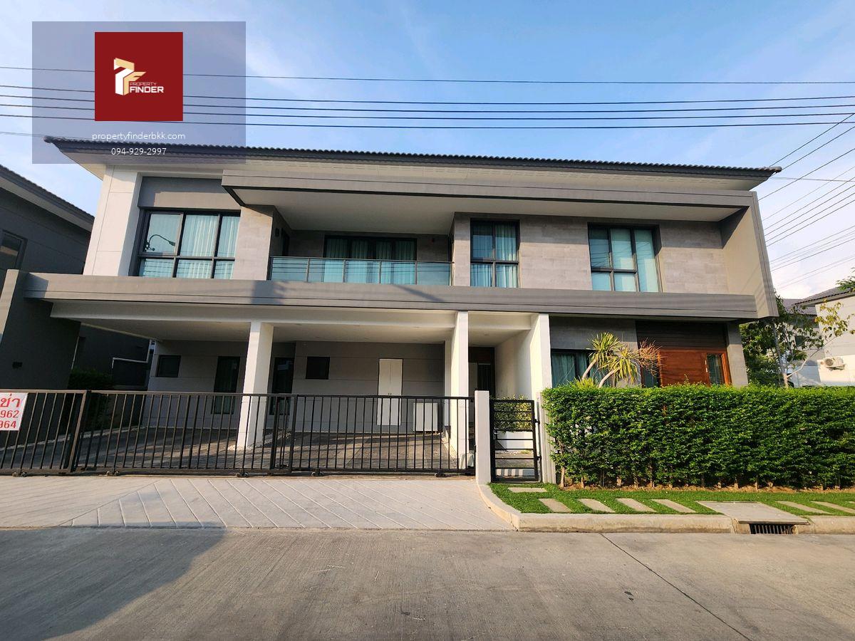 RL-095 ให้เช่าบ้านเดี่ยว เดอะ ซิตี้ บางนา ( The City Bangna ) ขนาด 86 ตร.ว.  บ้านหลังใหญ่  แปลงมุม ใกล้ ถนนเมน