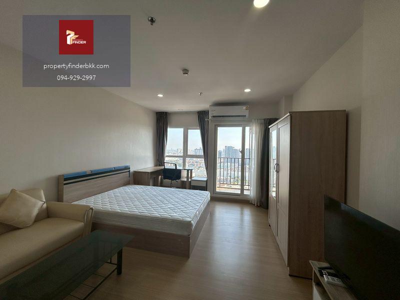 PFD-07843ให้เช่า Supalai Veranda Ramkhamhaeng (ศุภาลัย เวอเรนด้า) ตึก A ชั้น 32 วิวสูงเสียดฟ้า | Studio 28 ตร.ม. แต่งครบ ราคาคุ้มที่สุด 11,000 บ.