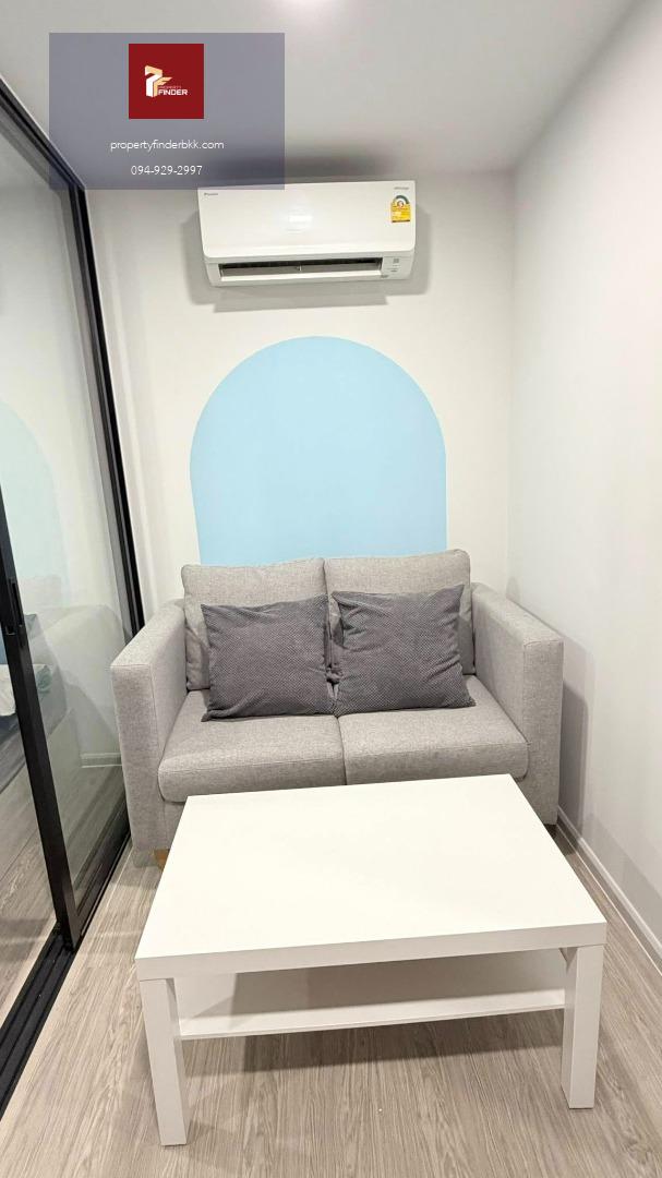 PFD-07834ให้เช่า KAVE SEED KASET (เคฟ ซีด เกษตร) ใกล้ ม.เกษตร | ตึก B ชั้น 4 วิวสวนร่มรื่น เฟอร์ฯ ครบ มีเครื่องซักผ้า + ลำโพง Bluetooth | 13,000 บ.