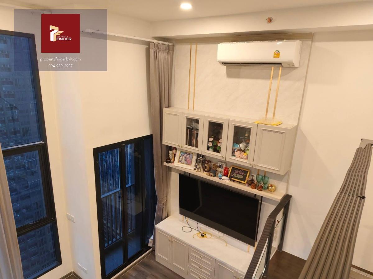 PFD-08923 ให้เช่าคอนโด ไนท์บริดจ์ สเปซ พระราม 9 (KnightsBridge Space Rama 9) ห้อง Duplex แต่งครบพร้อมอยู่ ใกล้ MRT พระราม 9 เพียง 300 เมตร 🏙️ ✨